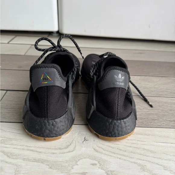 Adidas x Pharrell Williams NMD Human Race Triple Black Men's Sneakers - Picture 4 of 7